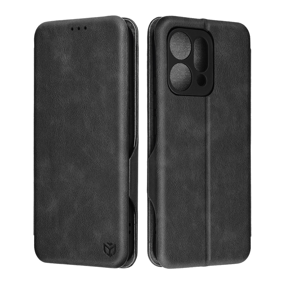 Funda para Oppo Reno14, Techsuit, Safe Wallet Plus, Negra