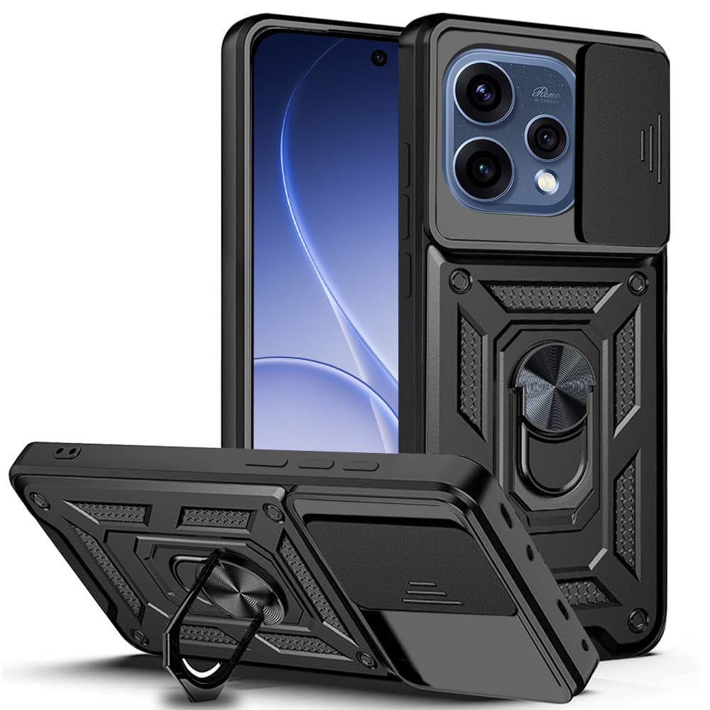 Funda para Oppo Reno15, Techsuit, CamShield, Negra
