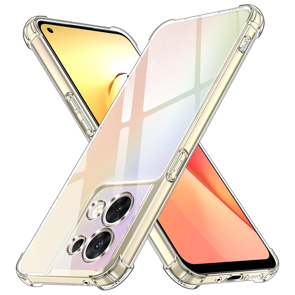 Funda para Oppo Reno8, Techsuit, Antigolpes Transparente, Transparente
