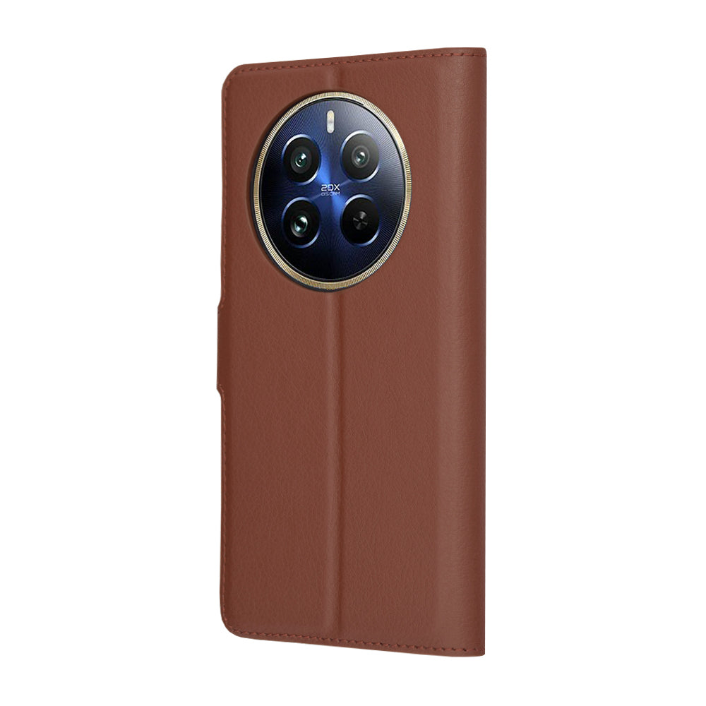 Funda para Realme 12 Pro / 12 Pro+, Techsuit, Leather Folio, Marrón