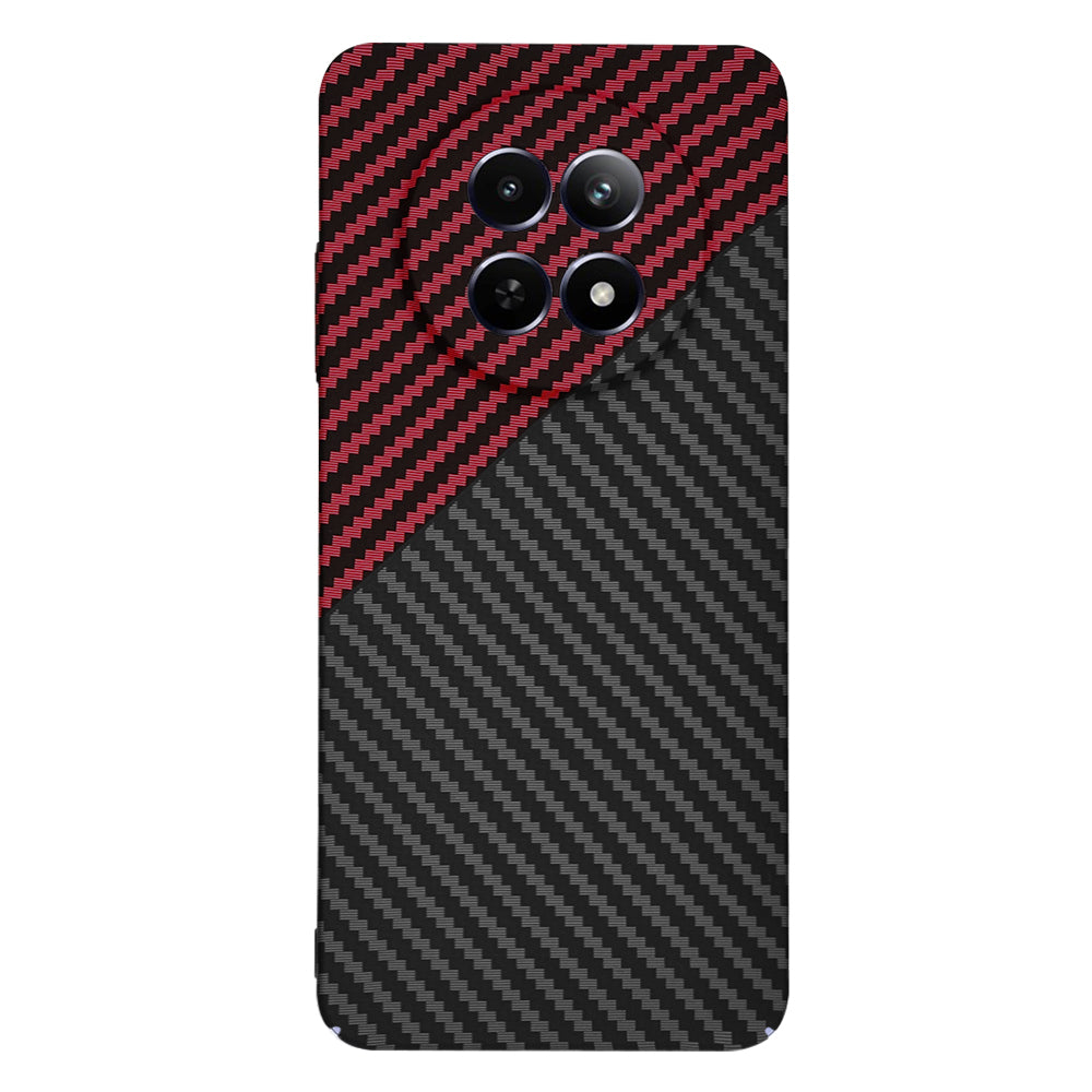 Funda para Realme 12x / 12, Techsuit, Carbonite FiberShell, Negra Roja