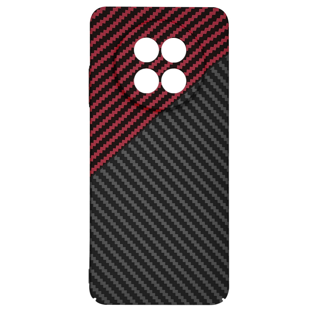 Funda para Realme 12x / 12, Techsuit, Carbonite FiberShell, Negra Roja