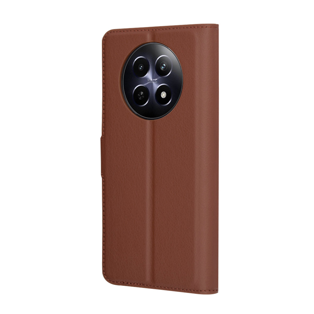 Funda para Realme 12x / 12, Techsuit, Leather Folio, Marrón