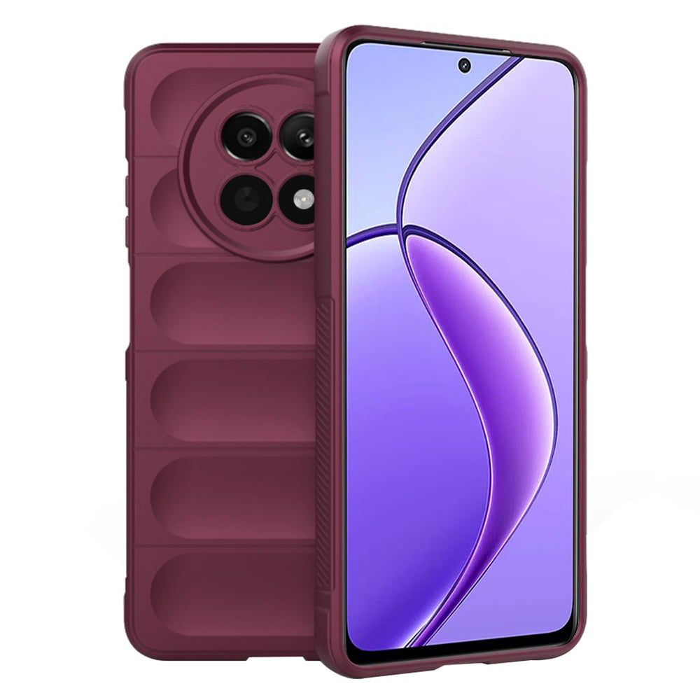 Funda para Realme 12x / 12, Techsuit, Magic Shield, Granate