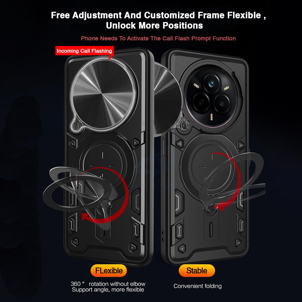 Funda para Realme 14 Pro+, Techsuit, CamGuard Pro, Negra