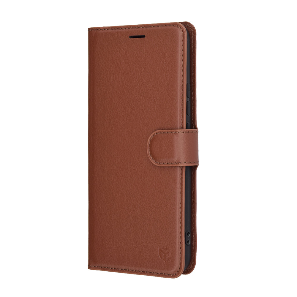 Funda para Realme 14 Pro+, Techsuit, Leather Folio, Marrón