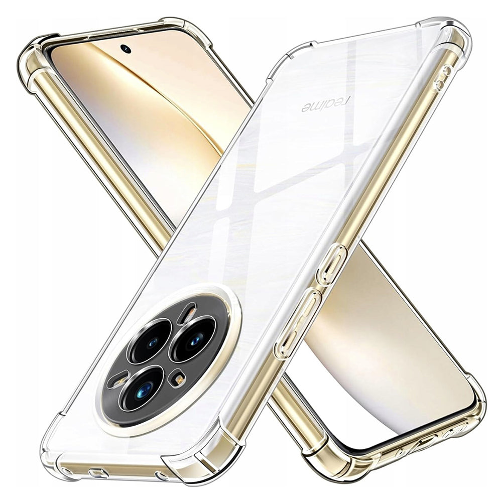 Funda para Realme 14 Pro+, Techsuit, Transparente a prueba de golpes