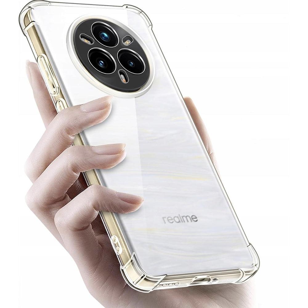 Funda para Realme 14 Pro+, Techsuit, Transparente a prueba de golpes