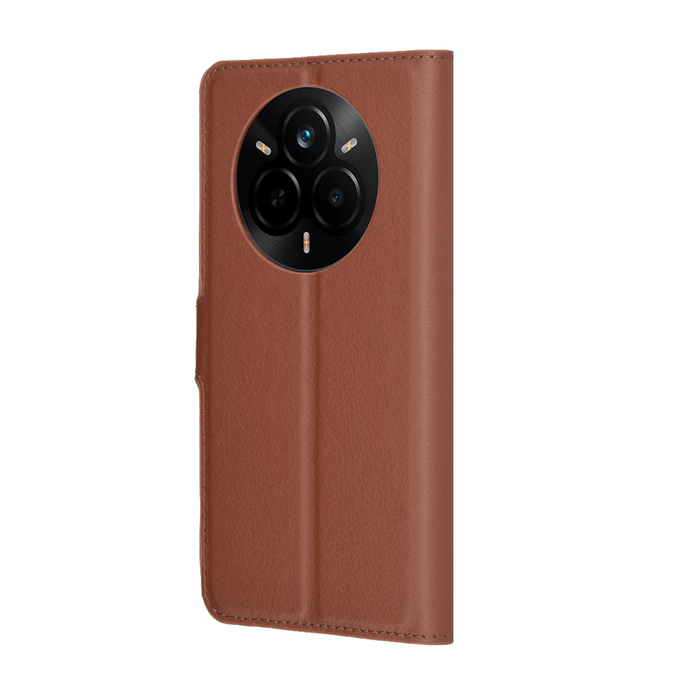 Funda para Realme 14 Pro, Techsuit, Leather Folio, Marrón