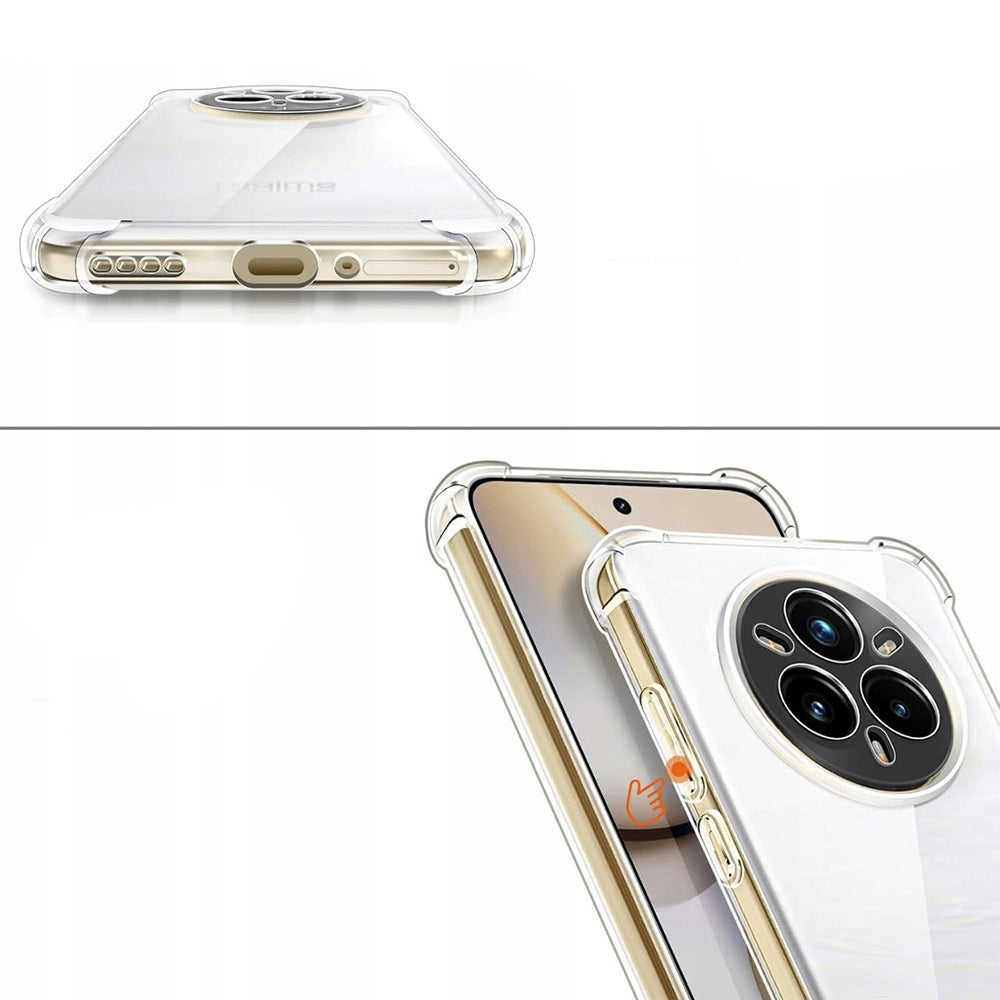 Funda para Realme 14 Pro, Techsuit, Antigolpes Transparente, Transparente