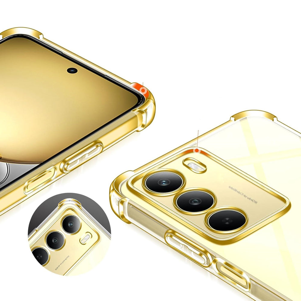 Funda para Realme 14x, Techsuit, Transparente a prueba de golpes, Transparente