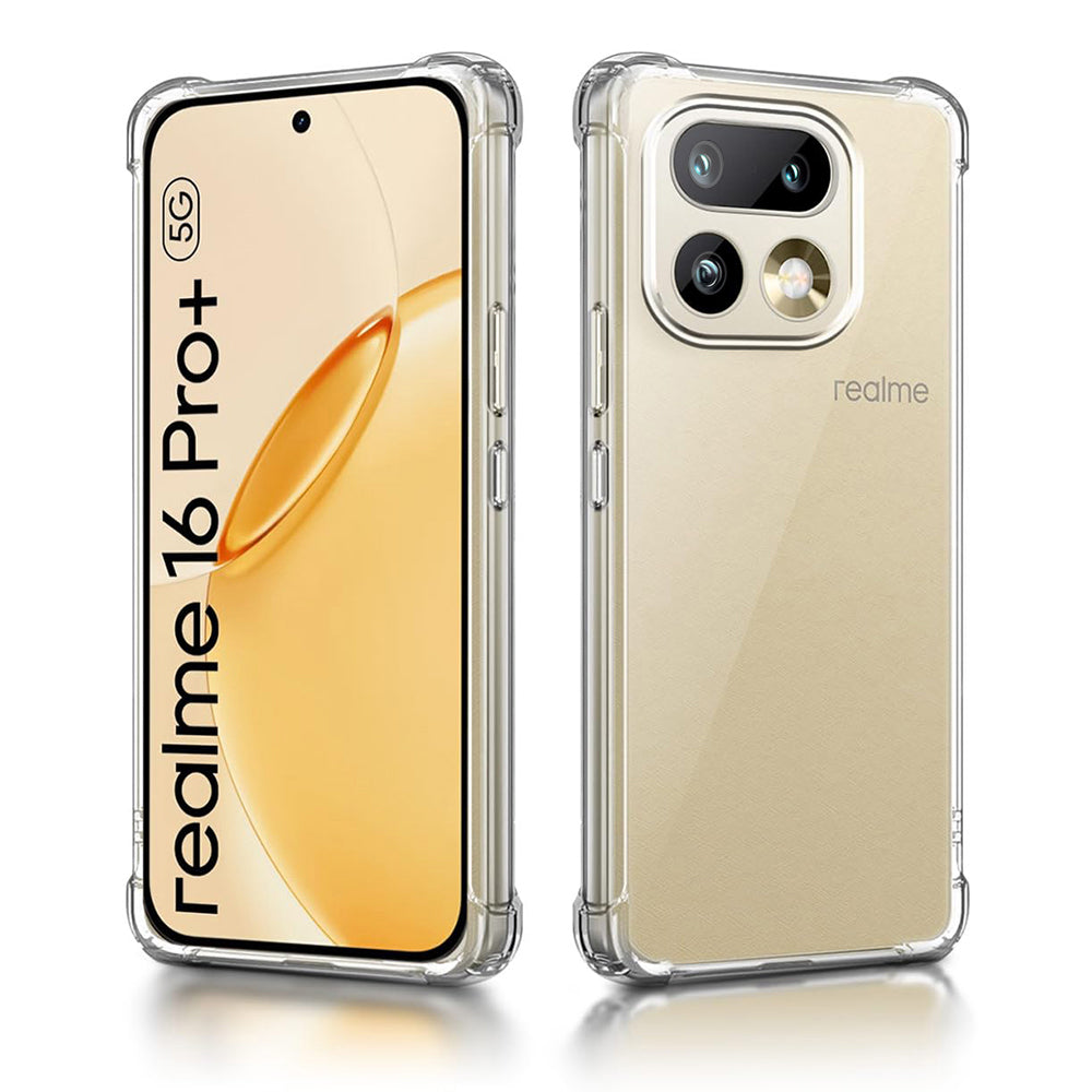 Funda para Realme 16 Pro+, Techsuit, Shockproof Clear, Transparente