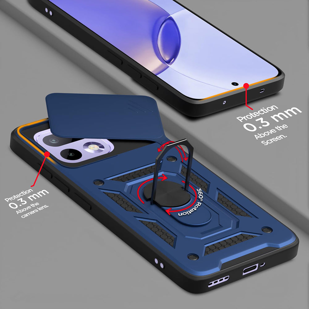 Funda para Realme 16 Pro, Techsuit, CamShield, Azul