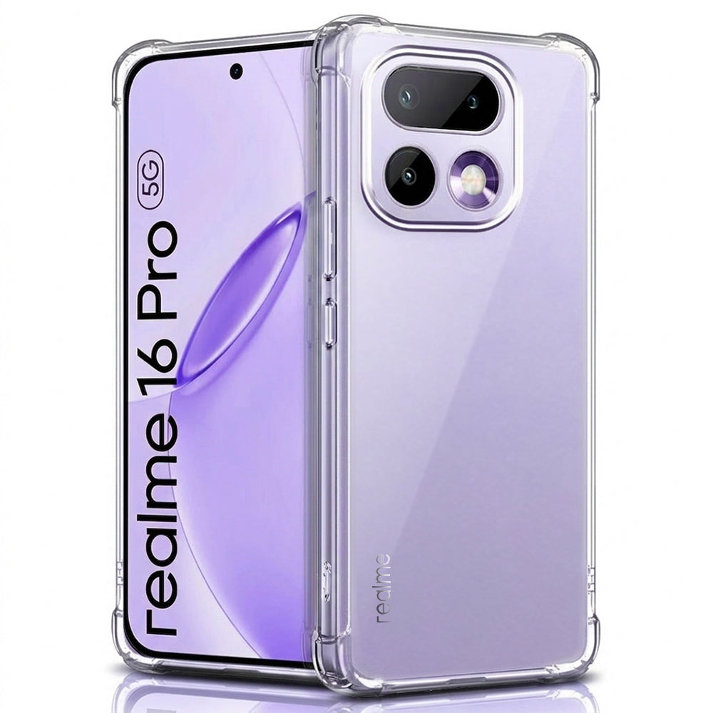 Funda para Realme 16 Pro, Techsuit, Shockproof Clear, Transparente