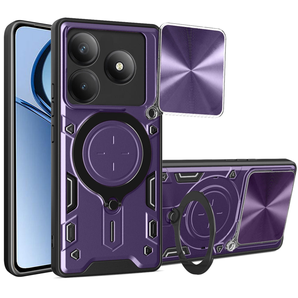 Funda para Realme C63 / C61, Techsuit, CamGuard Pro, Morado