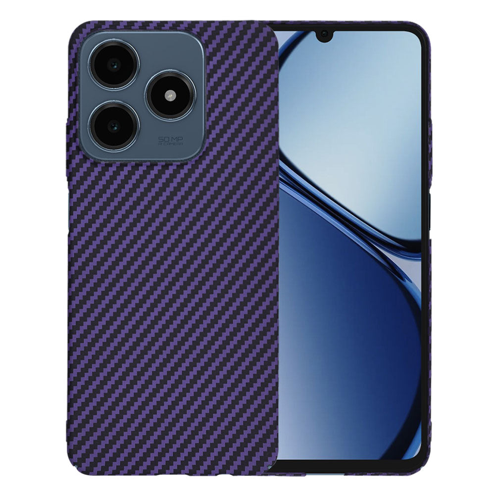 Funda para Realme C63 / C61, Techsuit, Carbonite FiberShell, Morado