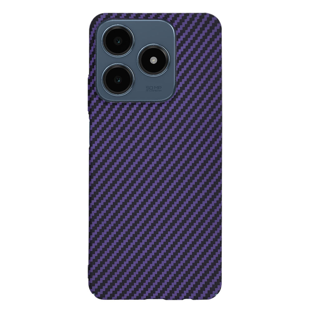 Funda para Realme C63 / C61, Techsuit, Carbonite FiberShell, Morado