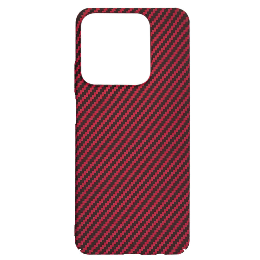 Funda para Realme C63 / C61, Techsuit, Carbonite FiberShell, Roja