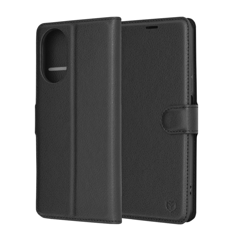Funda para Realme C67 4G, Techsuit, Leather Folio, Negra