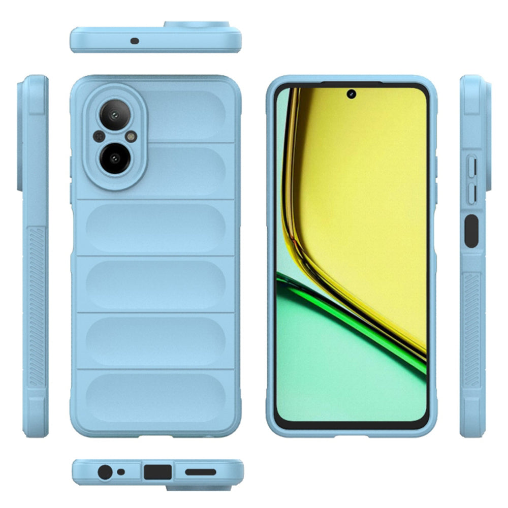 Funda para Realme C67 4G, Techsuit, Magic Shield, Azul
