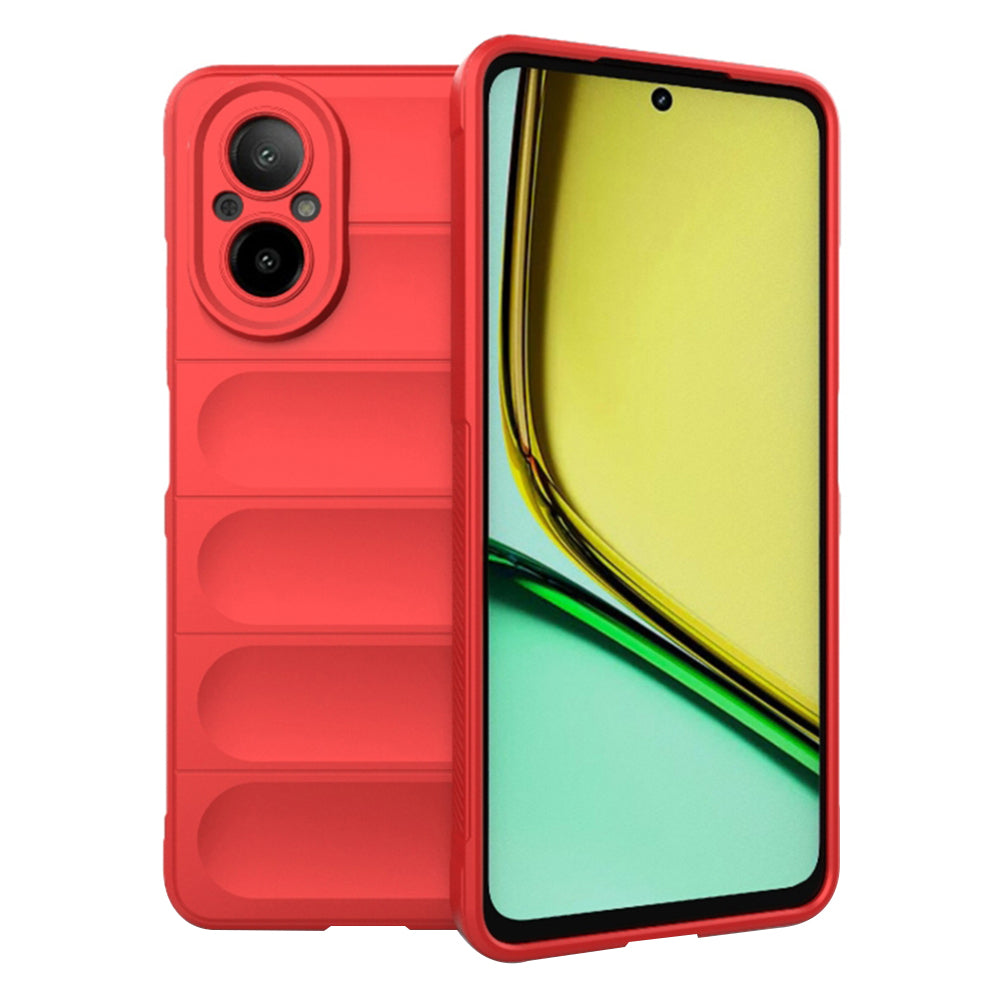 Funda para Realme C67 4G, Techsuit, Magic Shield, Roja