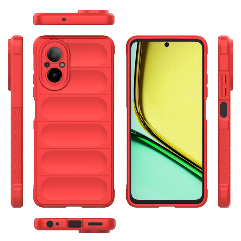 Funda para Realme C67 4G, Techsuit, Magic Shield, Roja
