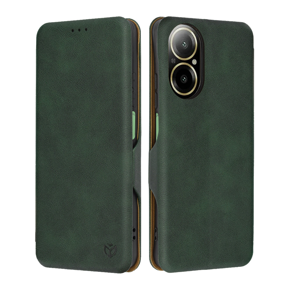 Funda para Realme C67 4G, Techsuit, Safe Wallet Plus, Verde