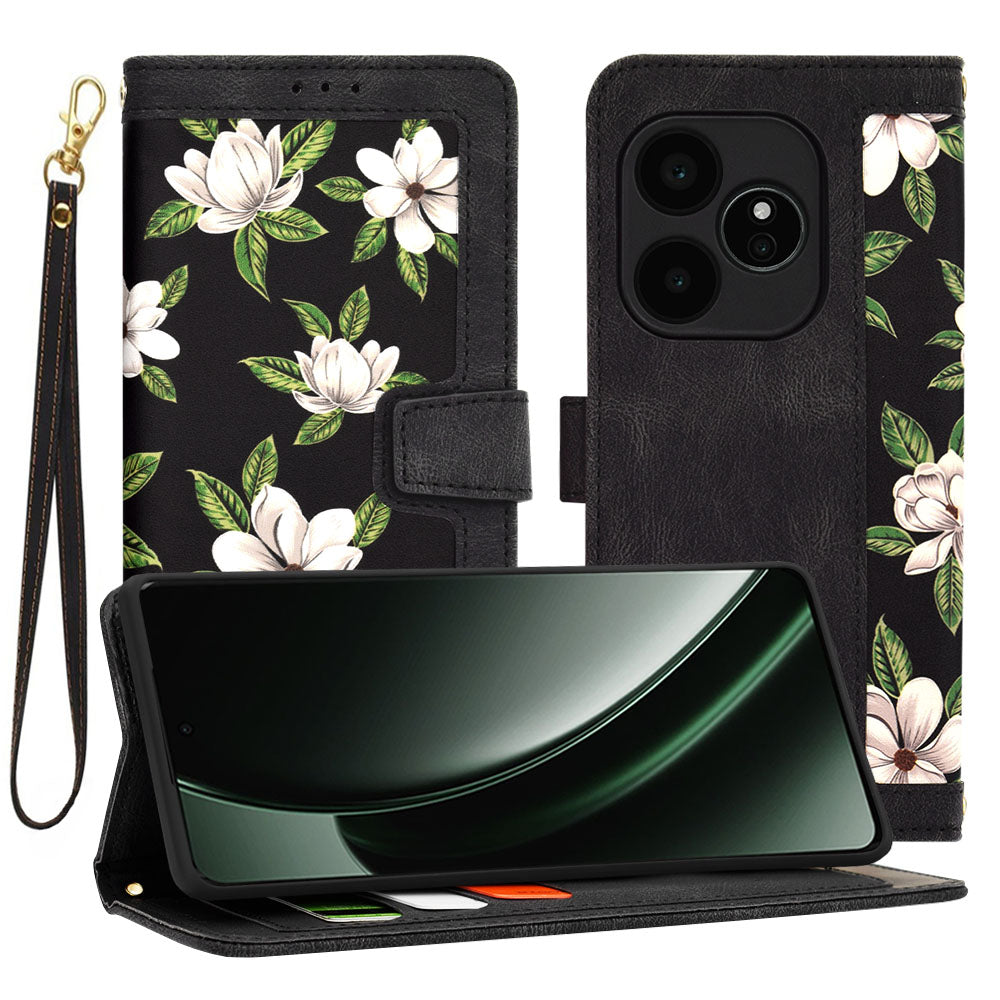 Funda para Realme GT 6T / GT 6, Techsuit, FlipCraft, Negra