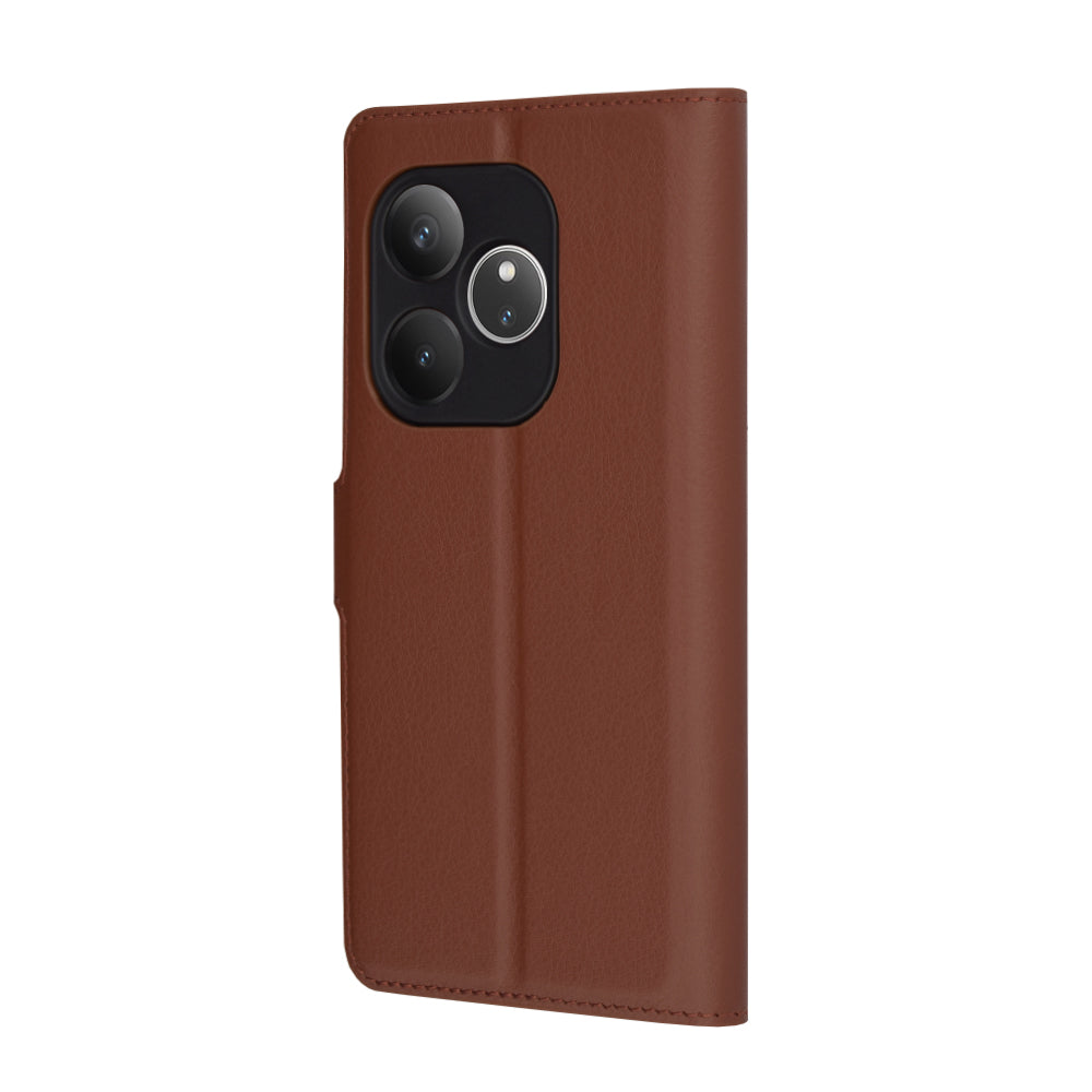 Funda para Realme GT 6T / GT 6, Techsuit, Leather Folio, Marrón