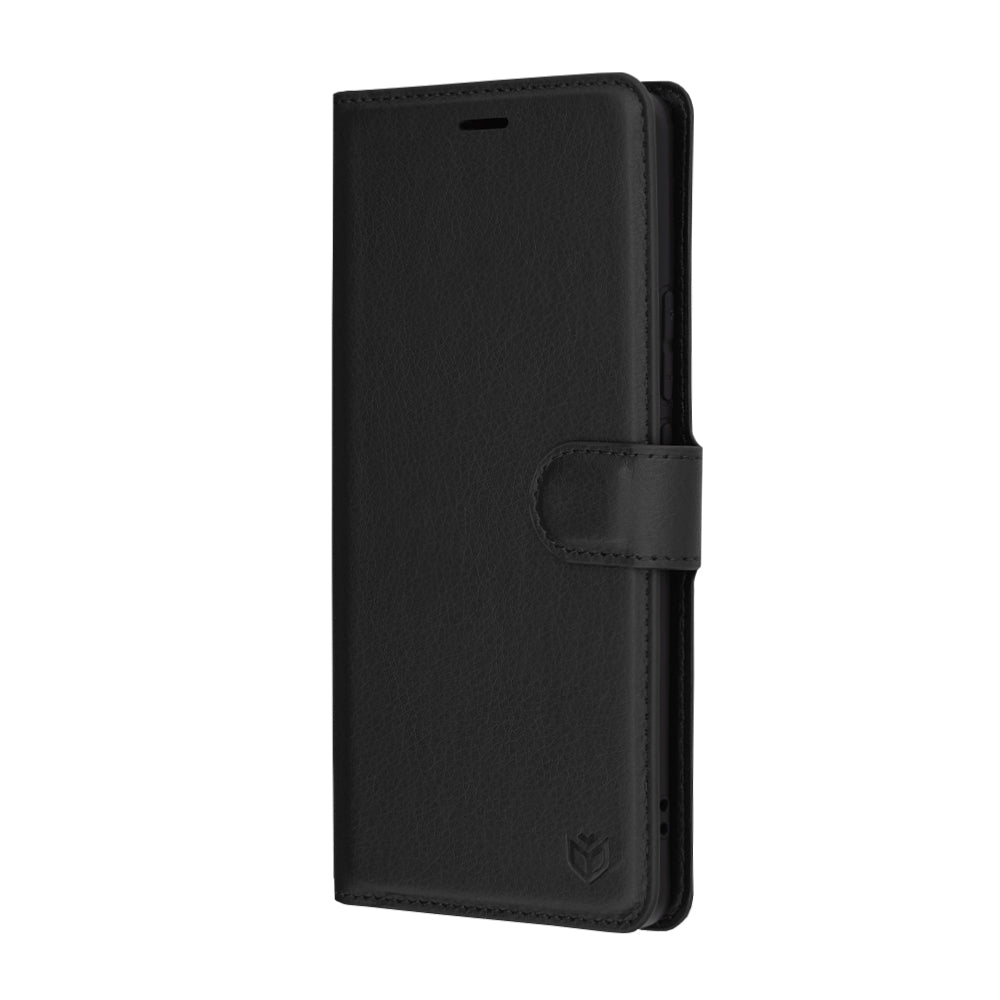 Funda para Realme GT 6T / GT 6, Techsuit, Folio de cuero, Negra