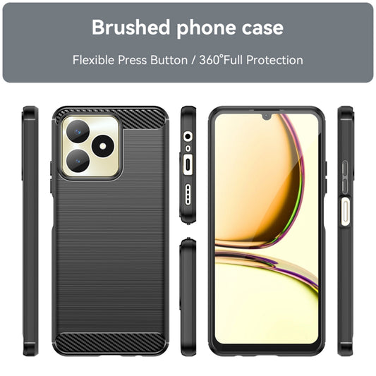 Funda para Realme Note 50 / C51, Techsuit, Carbono, Negra