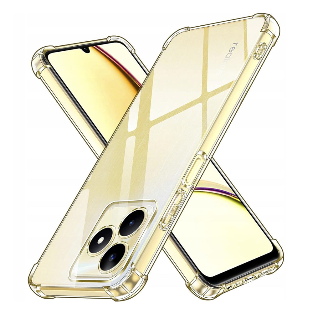 Funda para Realme Note 50 / C51, Techsuit, Antichoque Transparente, Transparente