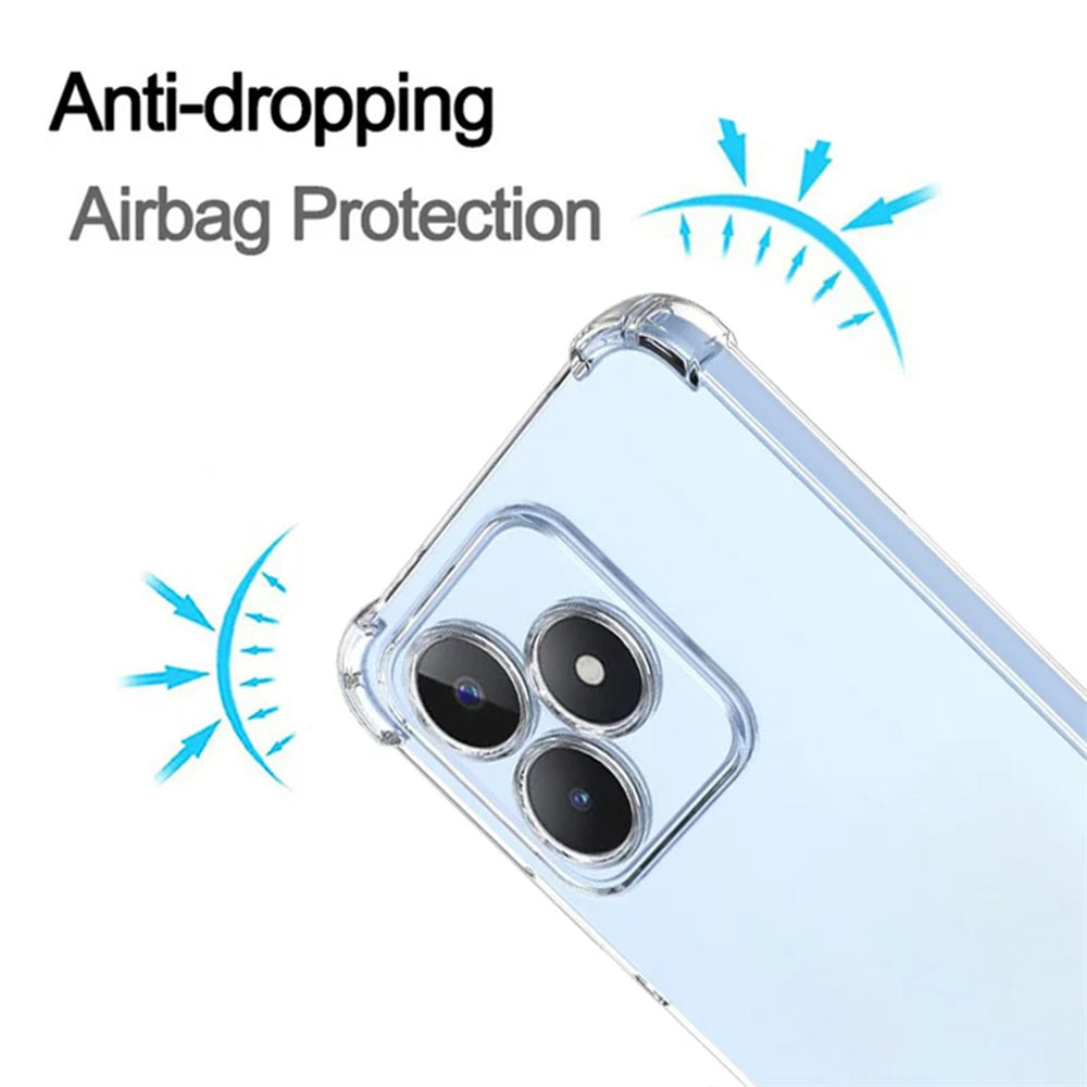 Funda para Realme Note 50 / C51, Techsuit, Antichoque Transparente, Transparente