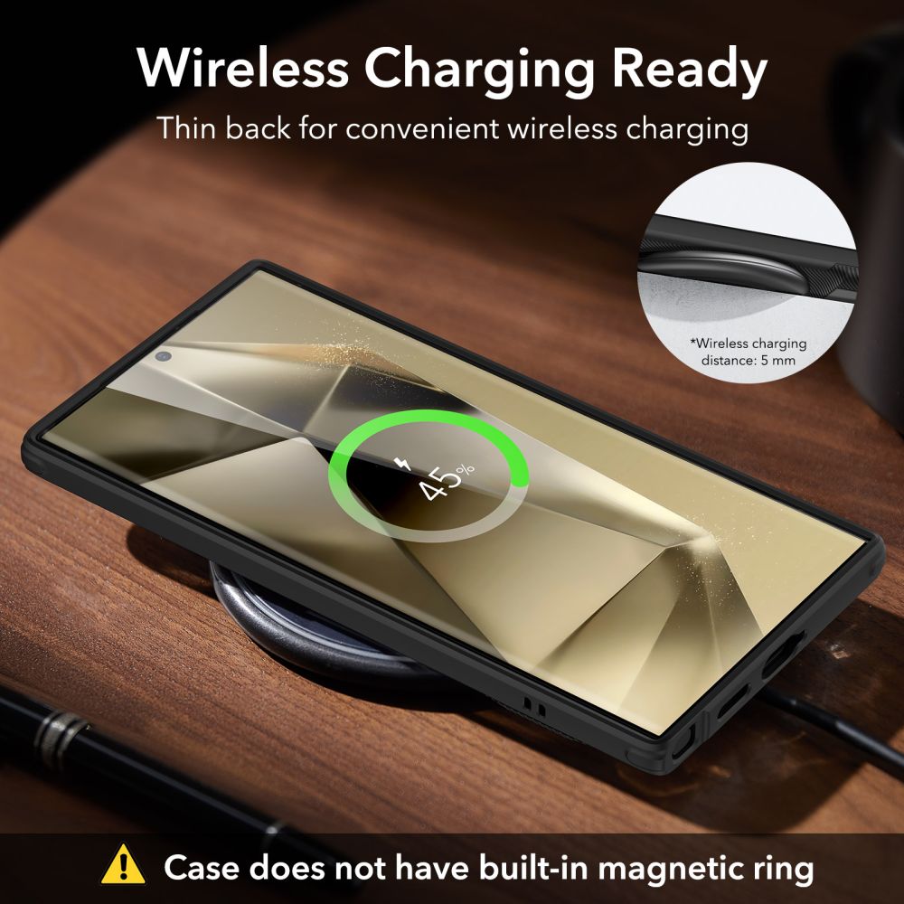 Funda para Samsung Galaxy S24 Ultra S928, ESR, Air Shield Boost, Negra