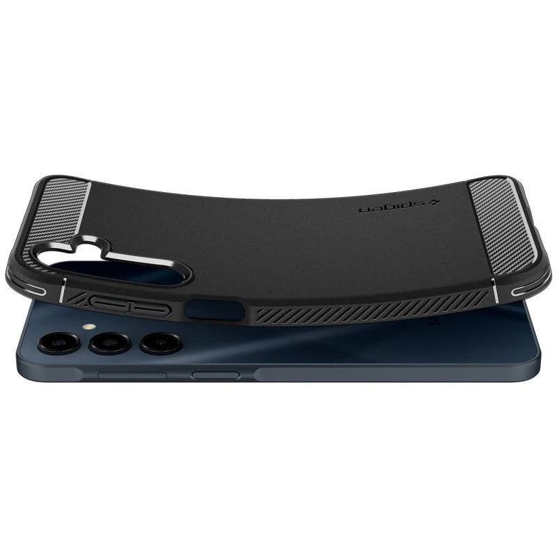 Funda para Samsung Galaxy A16 5G A166 / A16 4G A165, Spigen, Rugged Armour, Negro ACS08891