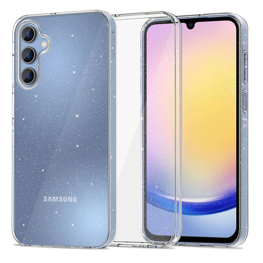 Funda para Samsung Galaxy A16 5G A166 / A16 4G A165, Tech-Protect, Flexair Glitter, Transparente