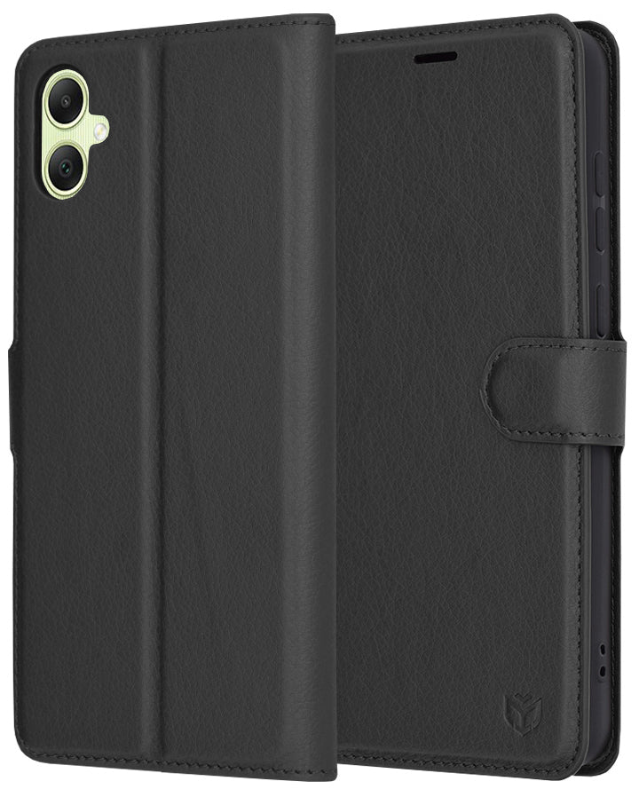 Funda para Samsung Galaxy A05 A055, Techsuit, Leather Folio, Negra
