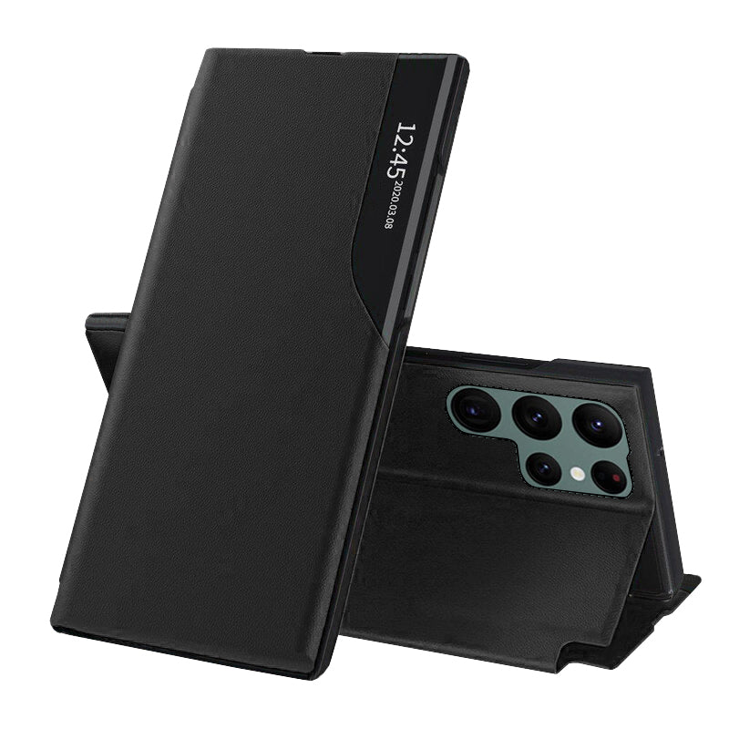 Funda para Samsung Galaxy S22 Ultra 5G S908, Techsuit, eFold, Negra