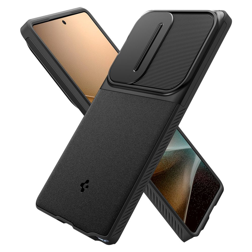 Funda para Samsung Galaxy S25 Ultra S938, Spigen, OPTIK ARMOR, Negra ACS08969