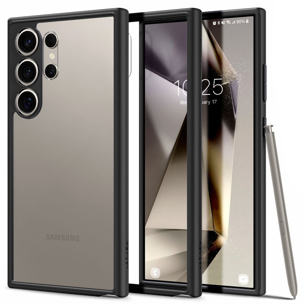 Funda para Samsung Galaxy S24 Ultra S928, Spigen, Ultra Hybrid, Negra Mate ACS07295