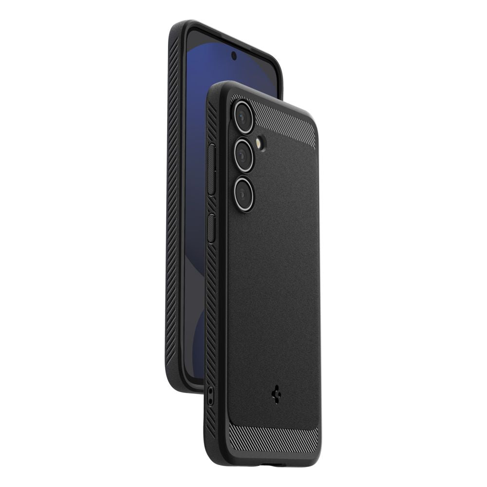 Funda para Samsung Galaxy S24 FE S721, Spigen, Rugged Armor, Negra ACS08578