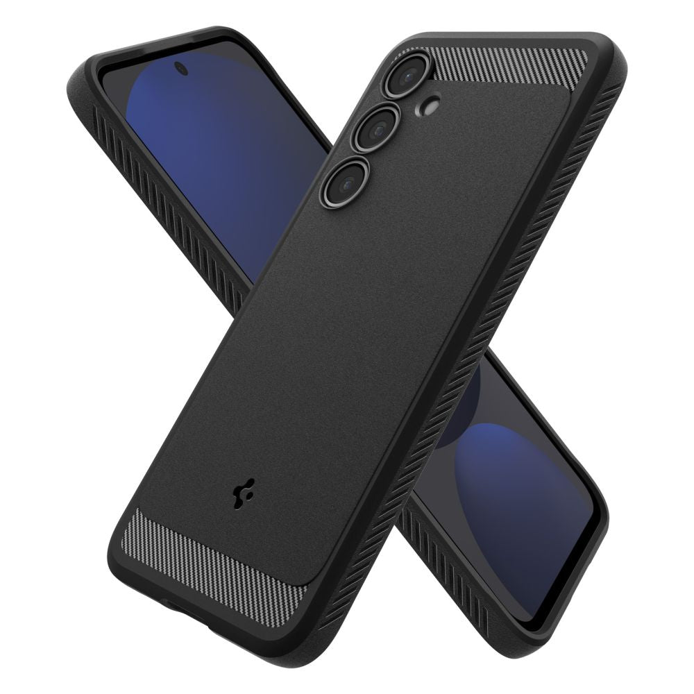 Funda para Samsung Galaxy S24 FE S721, Spigen, Rugged Armor, Negra ACS08578