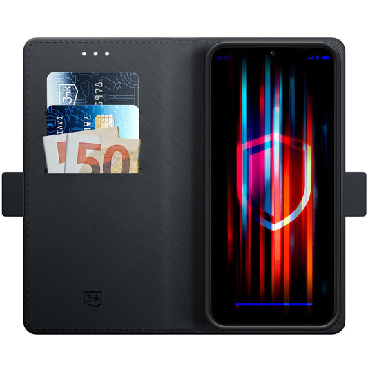 Funda para Samsung Galaxy A16 5G A166 / A16 4G A165, 3MK, Wallet, Negro