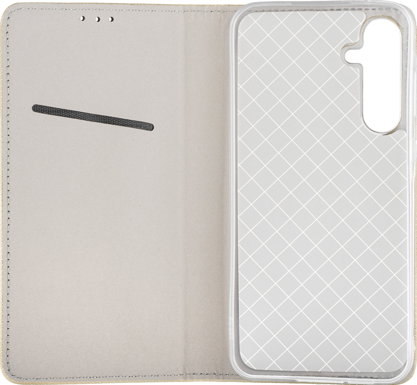 Funda para Samsung Galaxy A16 5G A166 / A16 4G A165, OEM, Smart Magnet, Dorada