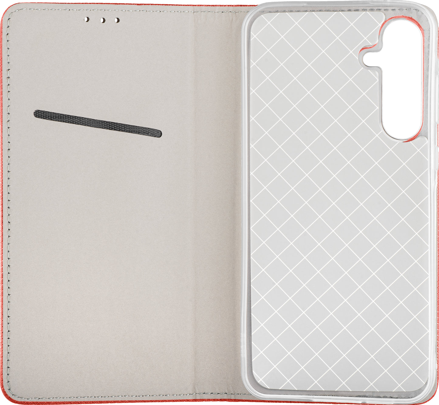 Funda para Samsung Galaxy A26 A266, OEM, Smart Magnet, Roja