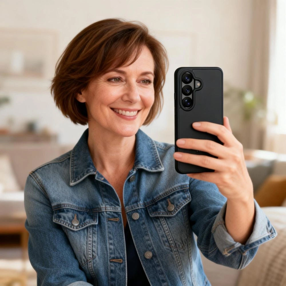 Funda para Samsung Galaxy A57 5G, Tech-Protect, Magmat, Negra Mate