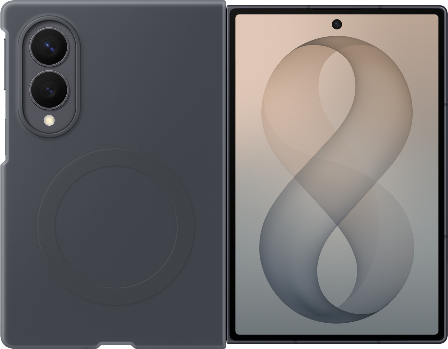 Funda para Samsung Galaxy Z Fold8 F971, Funda de Silicona con Imán, Negra EF-EF971CBEGWW