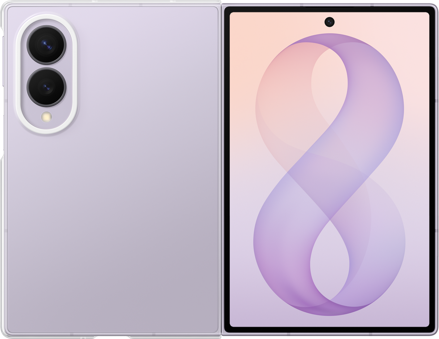 Funda para Samsung Galaxy Z Fold8 F971, Funda Transparente, Transparente EF-QF971CTEGWW