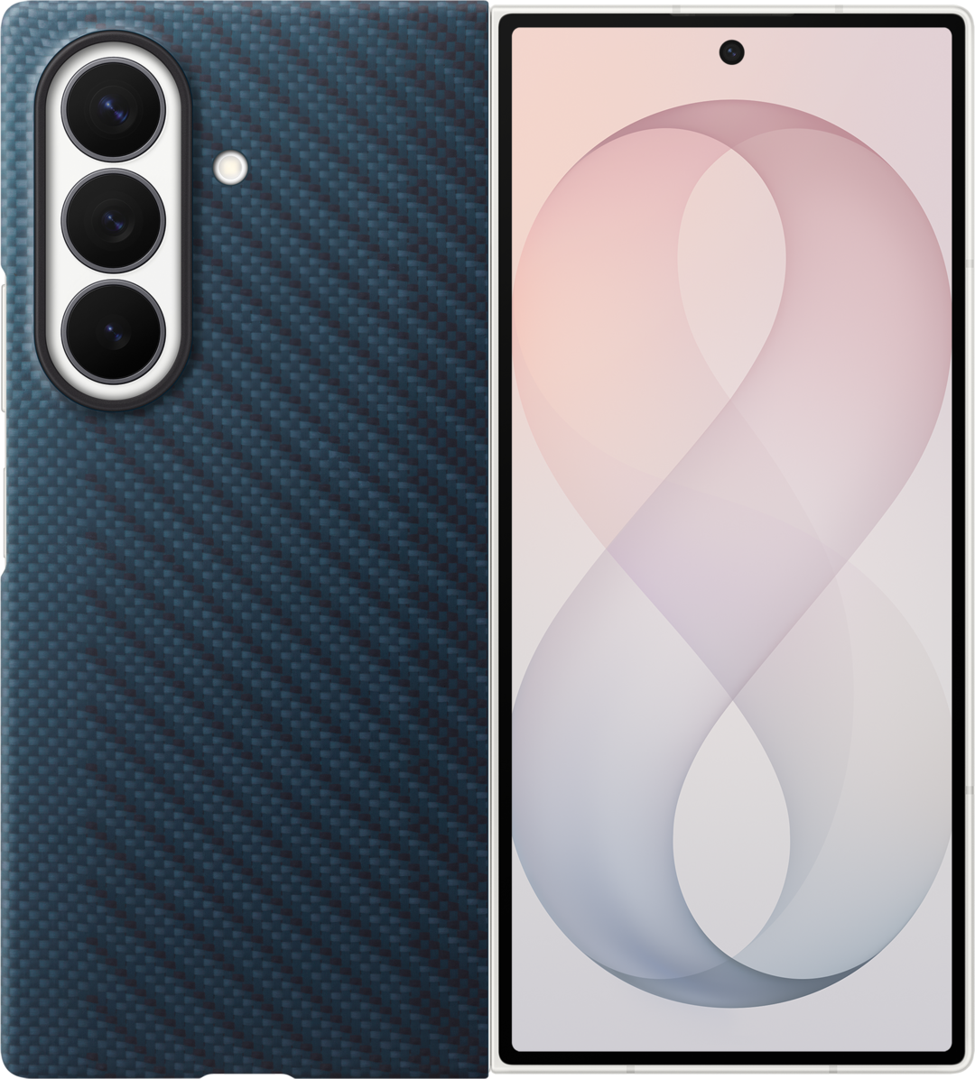 Funda para Samsung Galaxy Z Fold8 Ultra F976, Carbon Magnet Case, Azul Marino EF-KF976SNEGWW