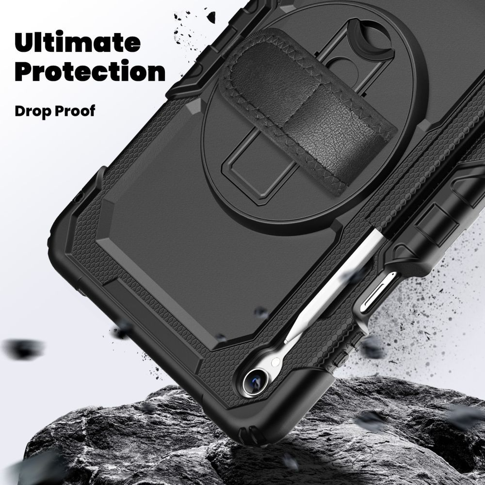 Funda para Samsung Galaxy Tab S11, Tech-Protect, Solid360, Negra